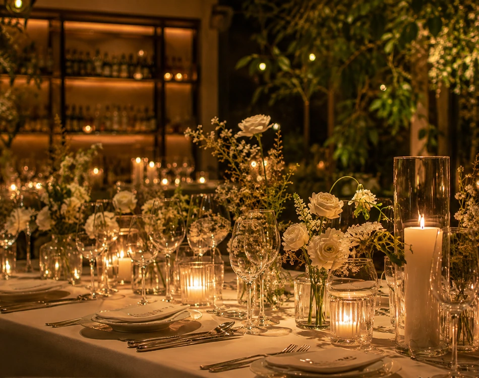 Elegant event dining at Capri