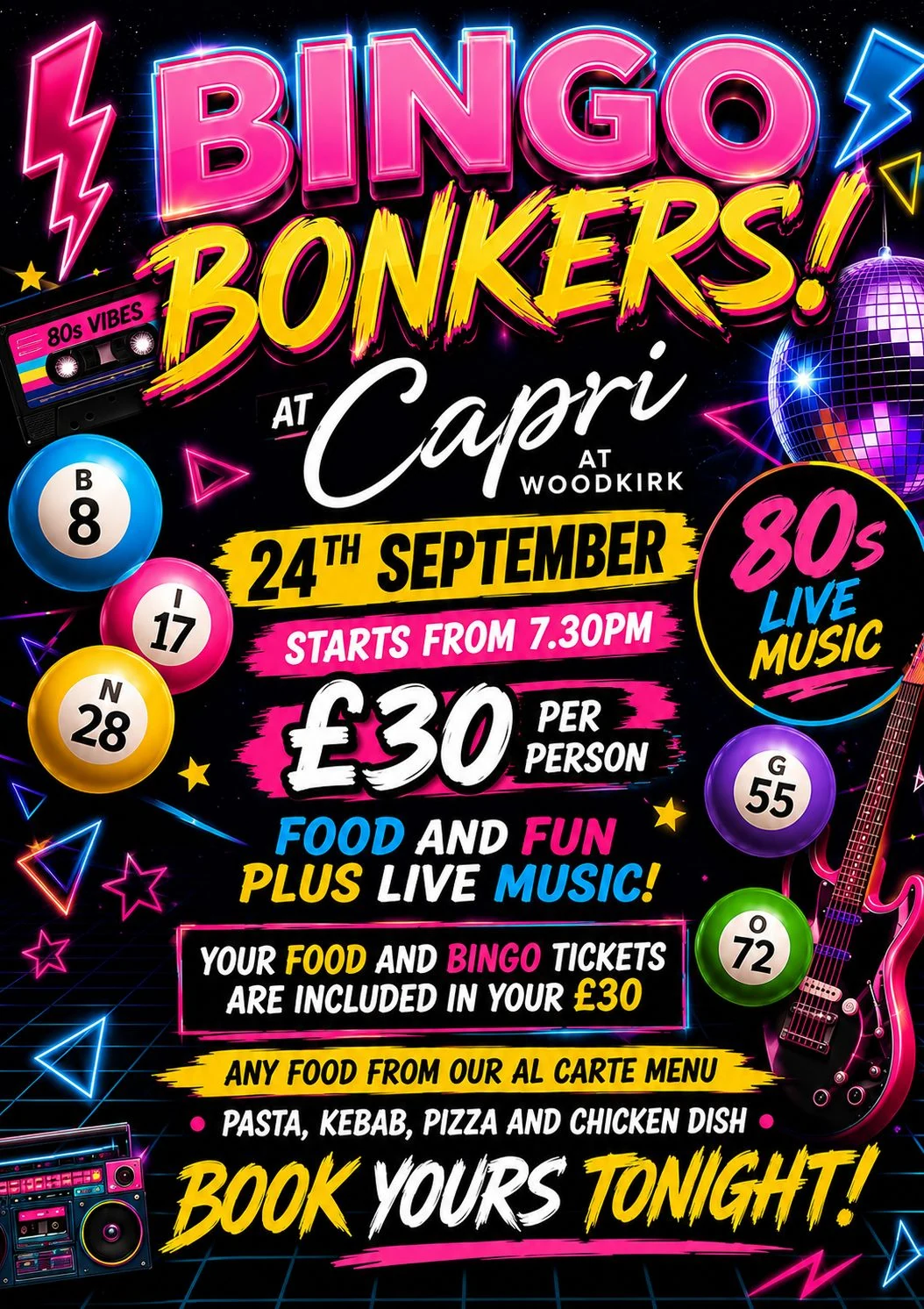 Bingo Bonkers at Capri Woodkirk poster